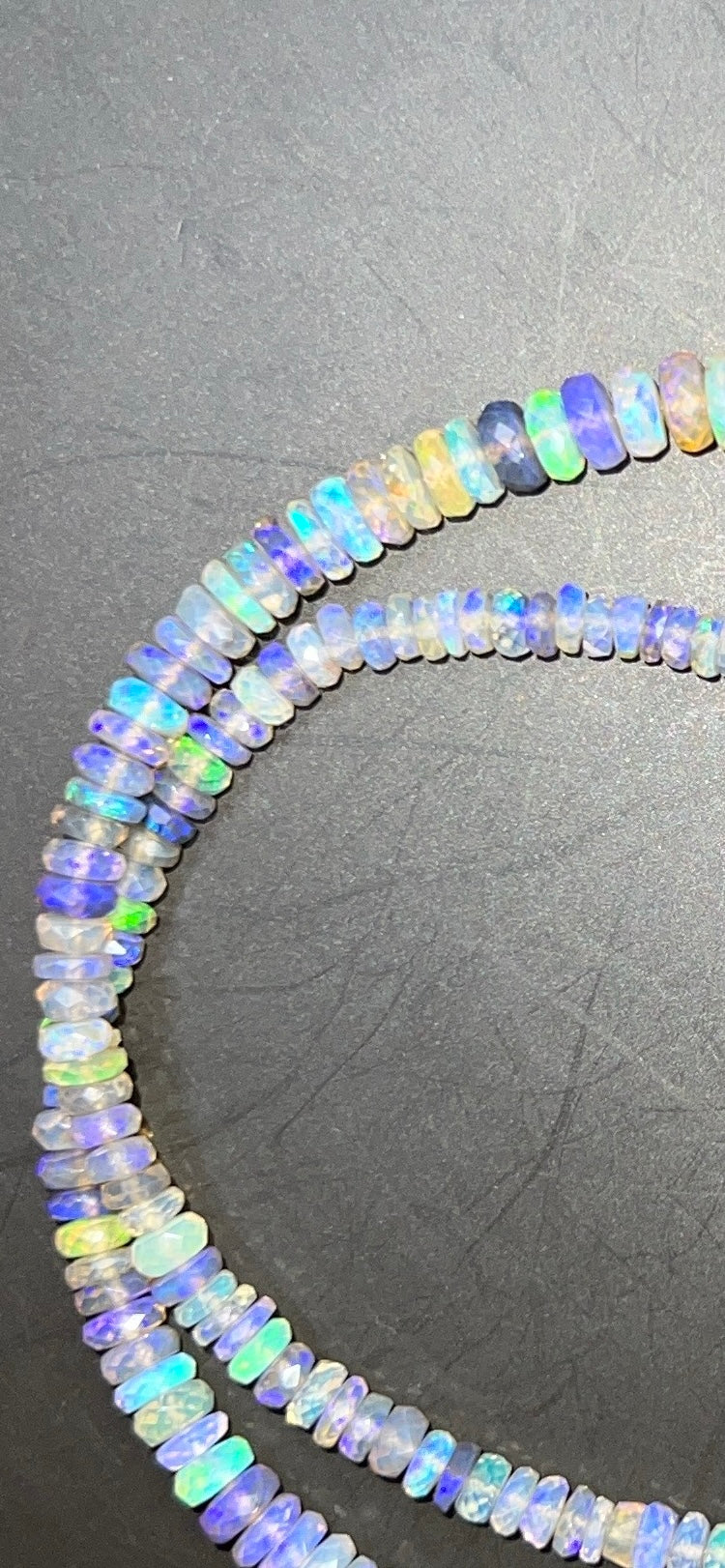 Australian Black Opal Crystal Faceted Bead - 90 ct  0038