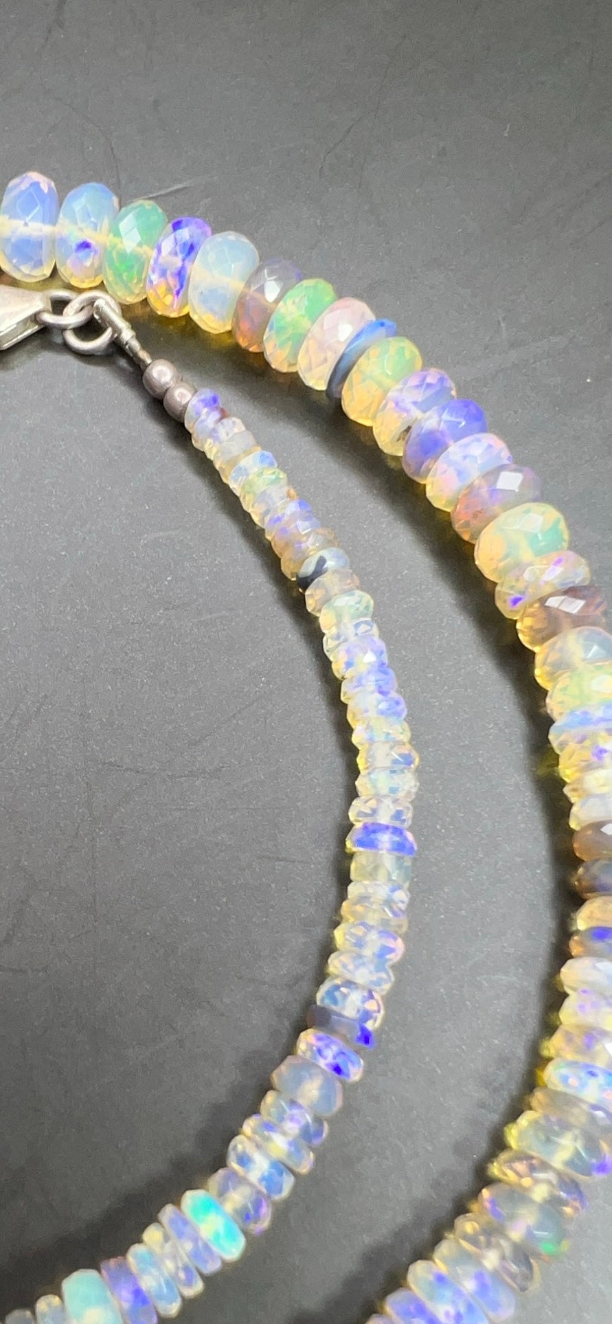 Australian Black Opal Crystal Faceted Bead - 90 ct  0038