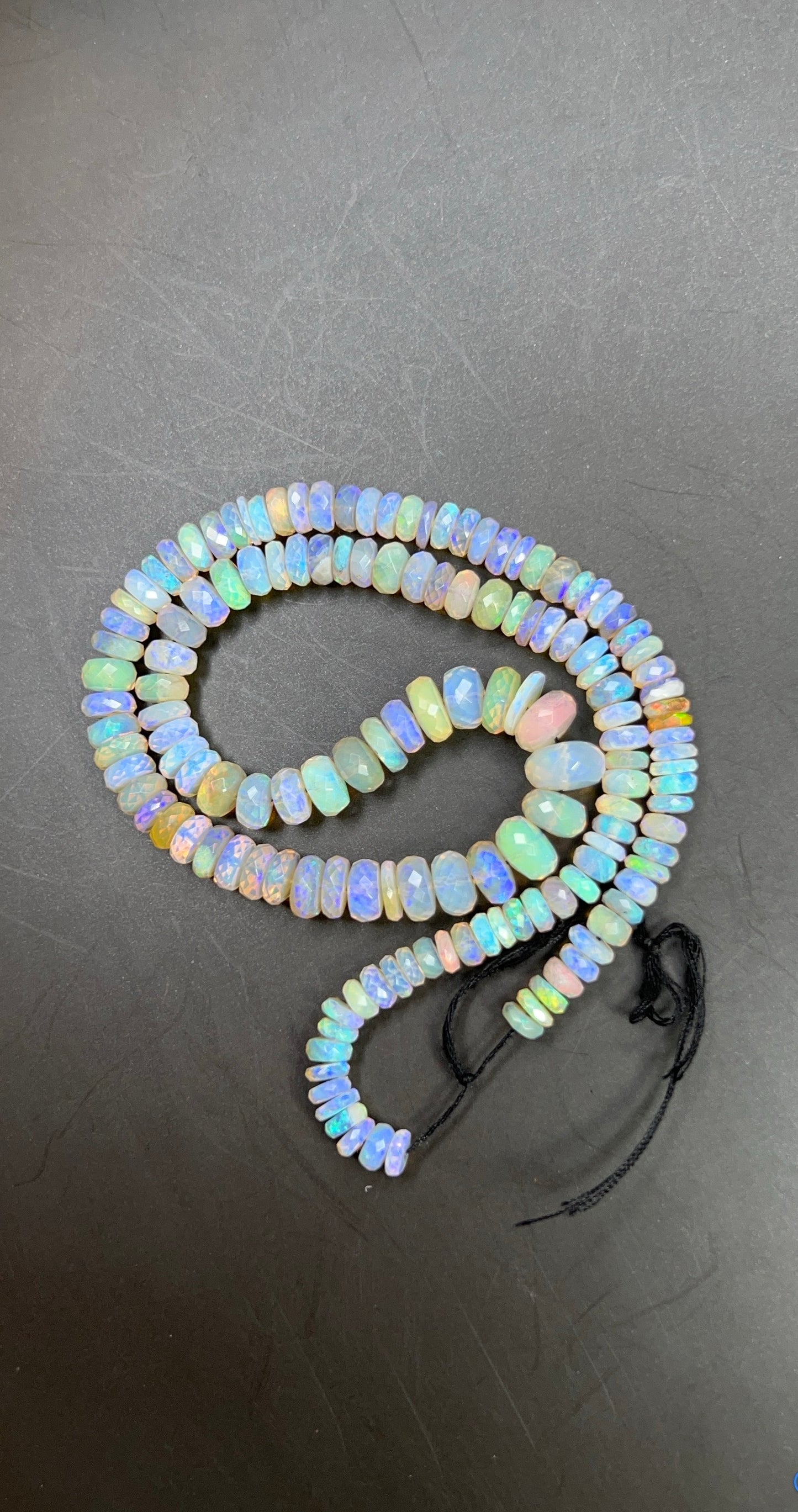 Australian Black Opal Crystal Faceted Bead - 109 ct  0037