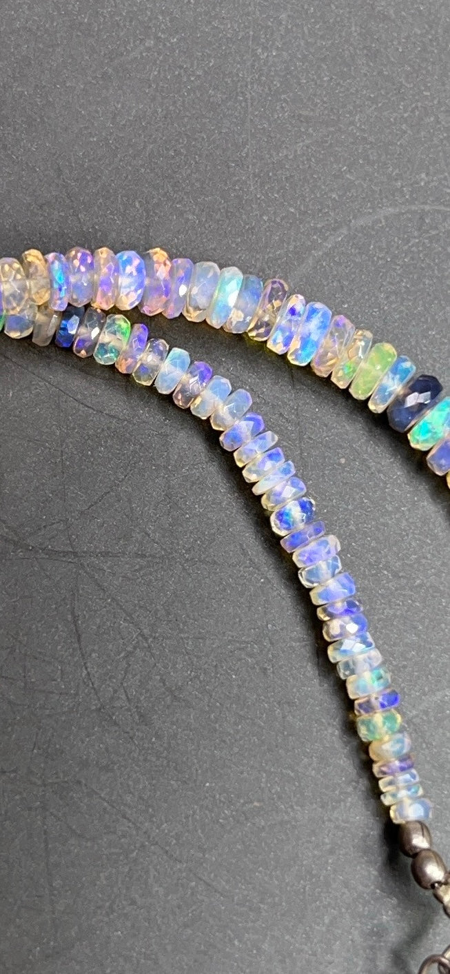 Australian Black Opal Crystal Faceted Bead - 90 ct  0038