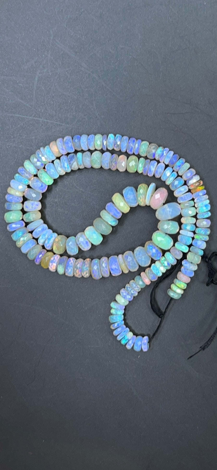 Australian Black Opal Crystal Faceted Bead - 109 ct  0037