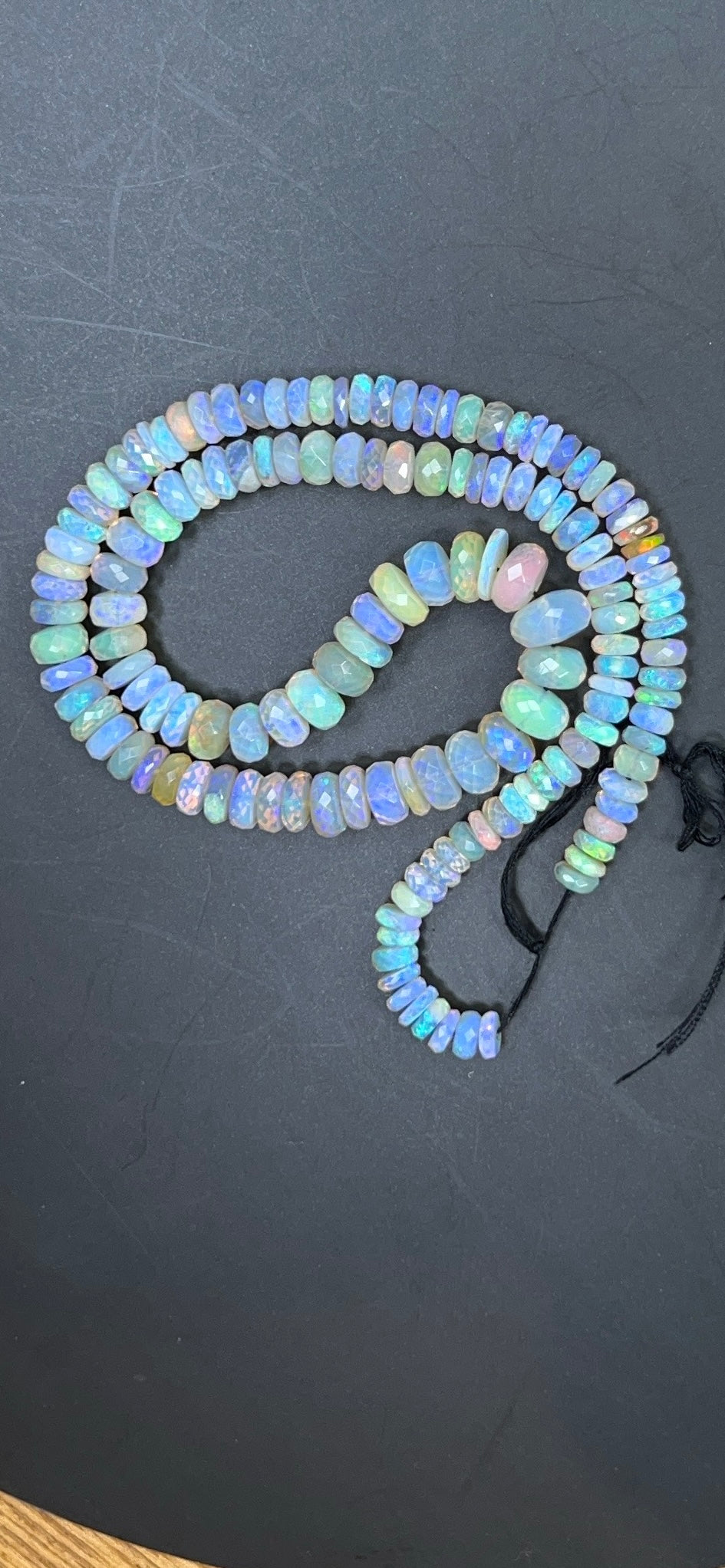 Australian Black Opal Crystal Faceted Bead - 109 ct  0037