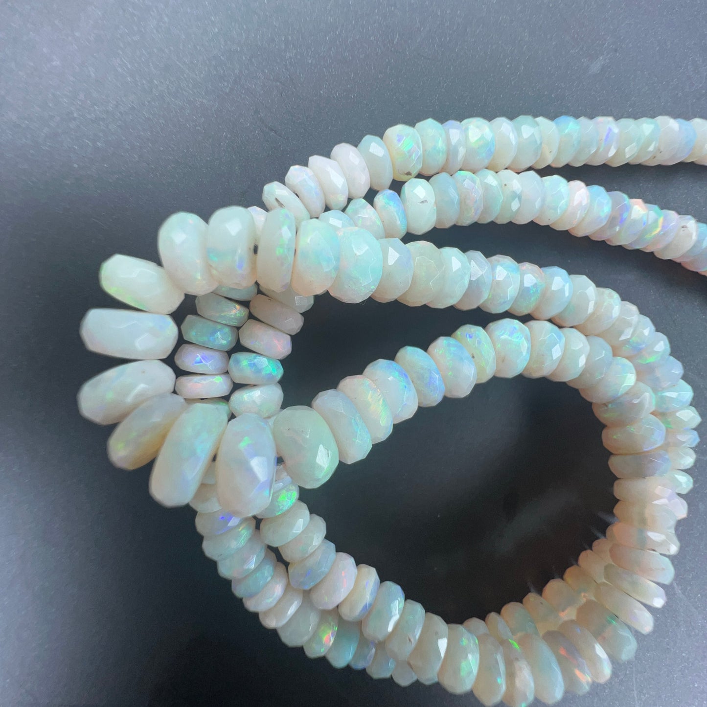 Australian White Opal Beads 60ct 0015