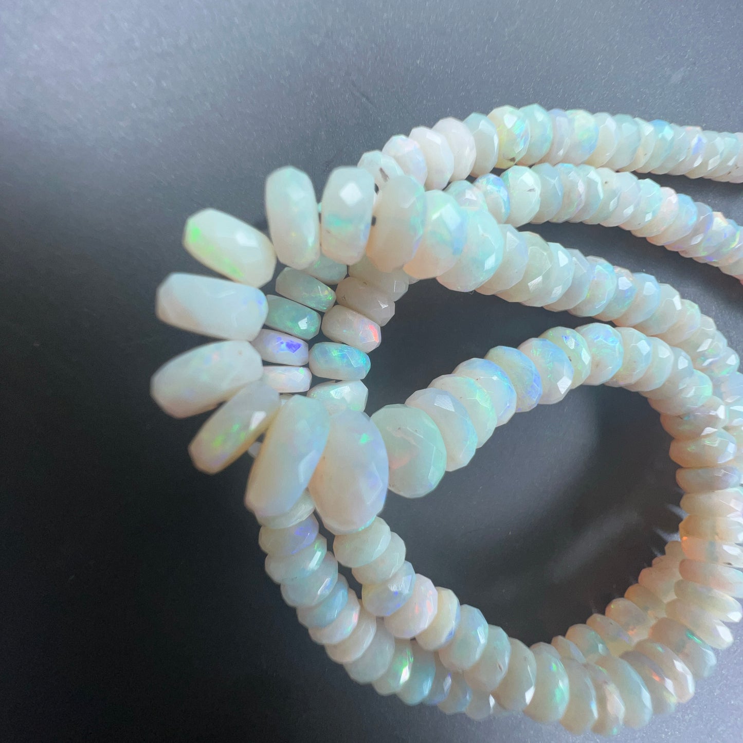 Australian White Opal Beads 60ct 0015