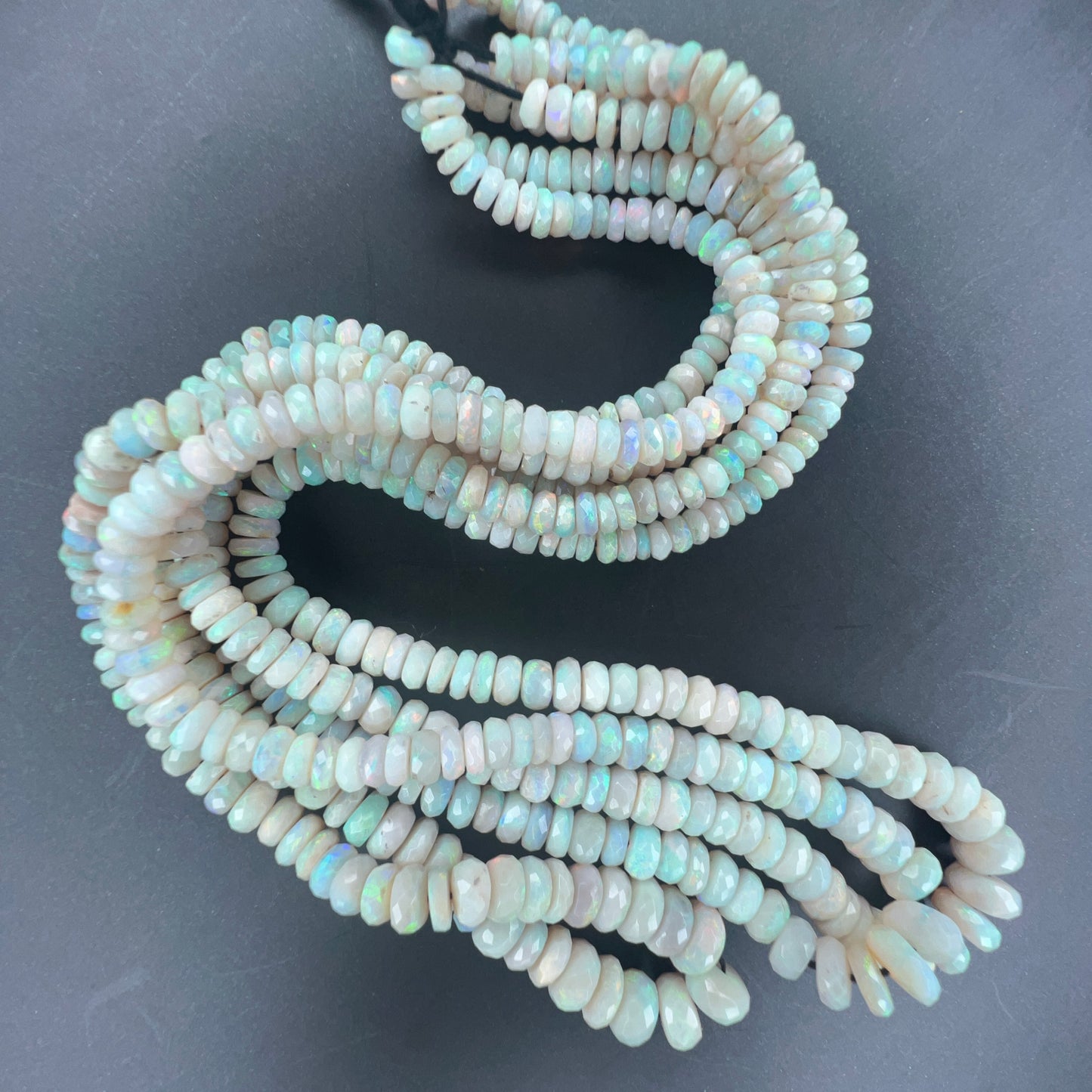 Australian White Opal Beads 60ct 0015