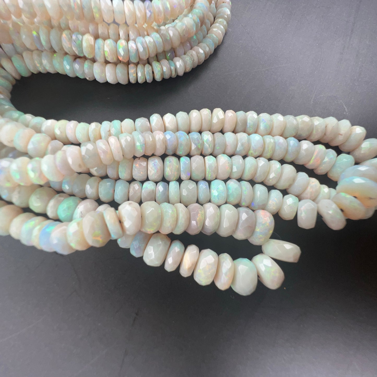 Australian White Opal Beads 60ct 0015