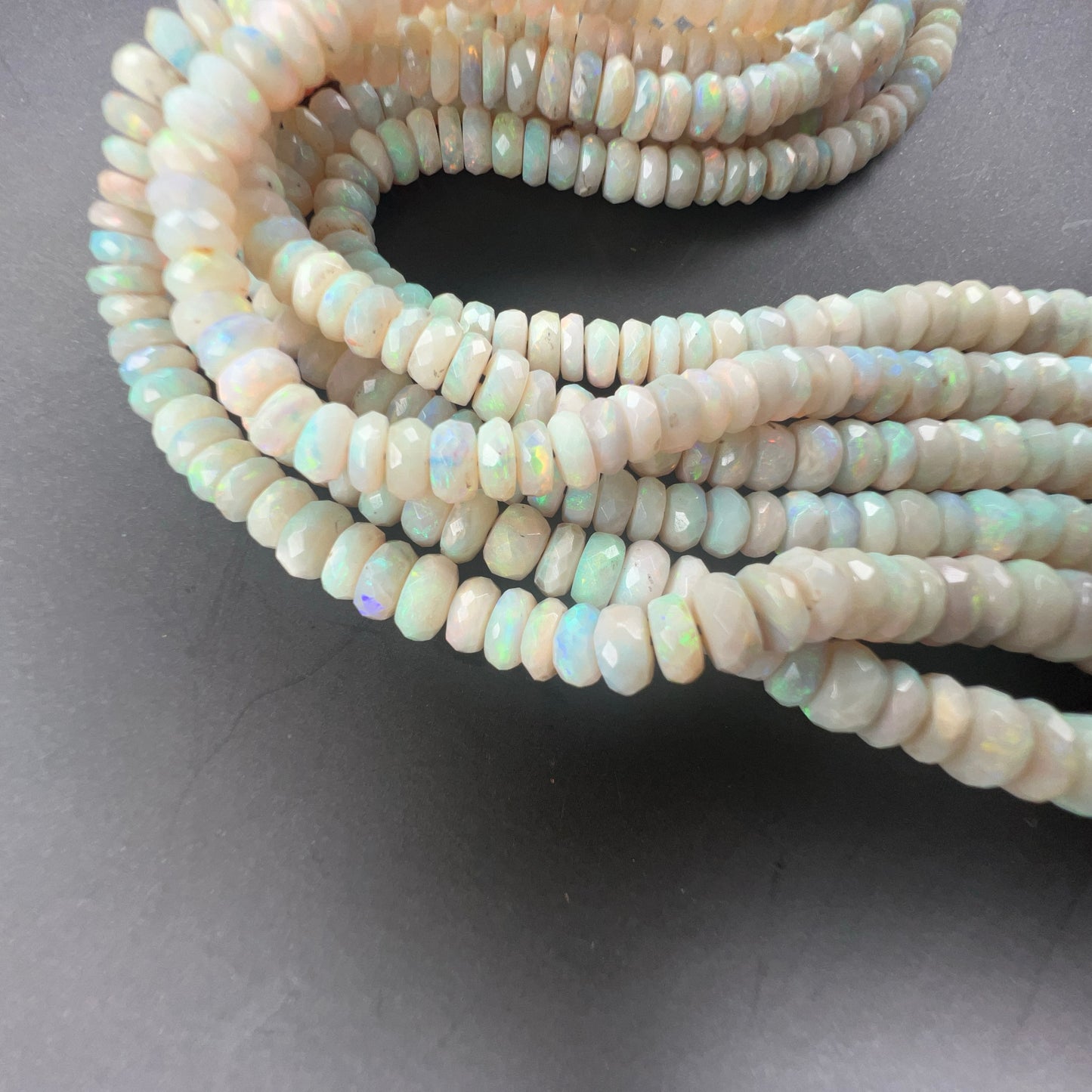 Australian White Opal Beads 60ct 0015