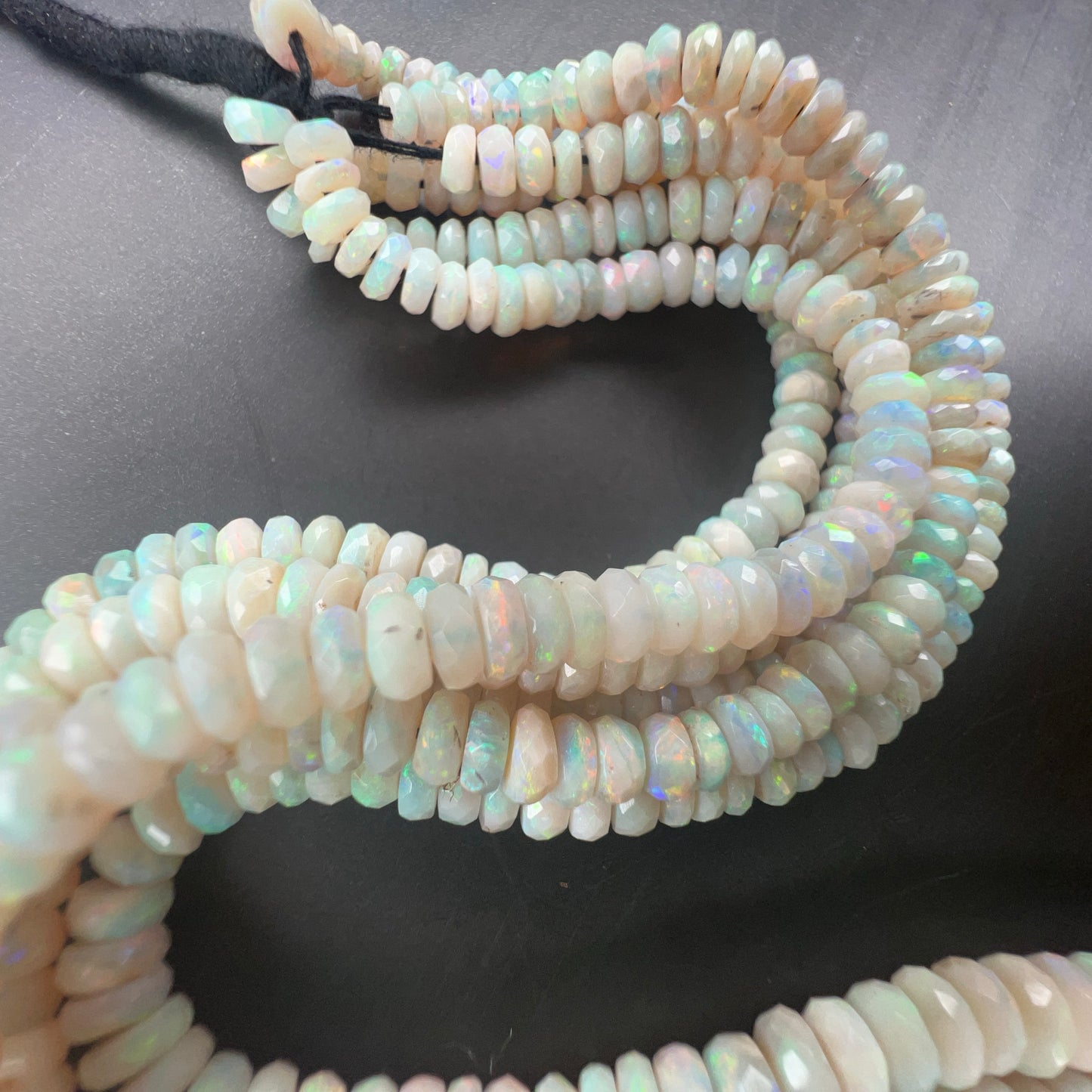 Australian White Opal Beads 60ct 0015