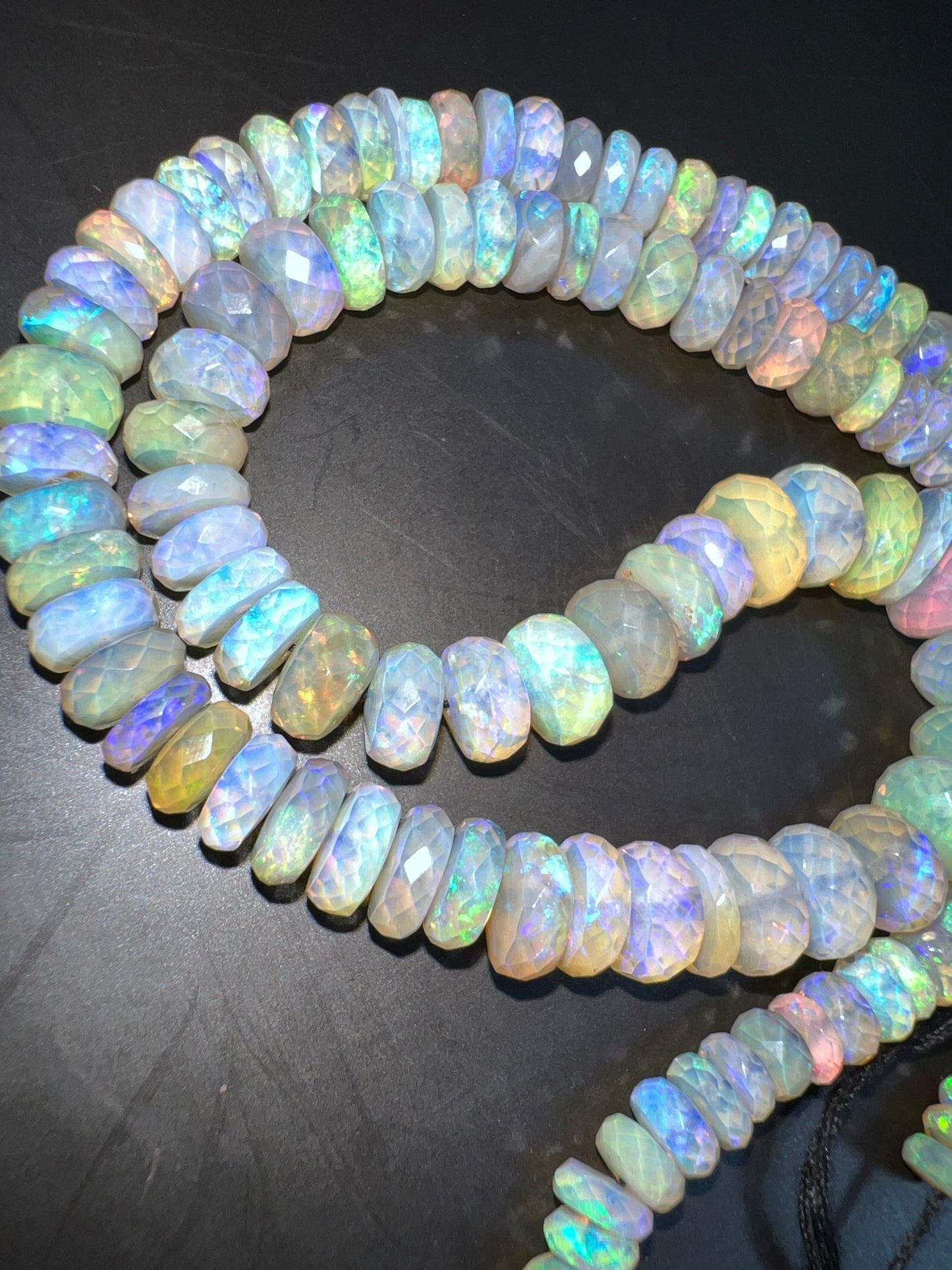 Australian Black Opal Crystal Faceted Bead - 109 ct  0037